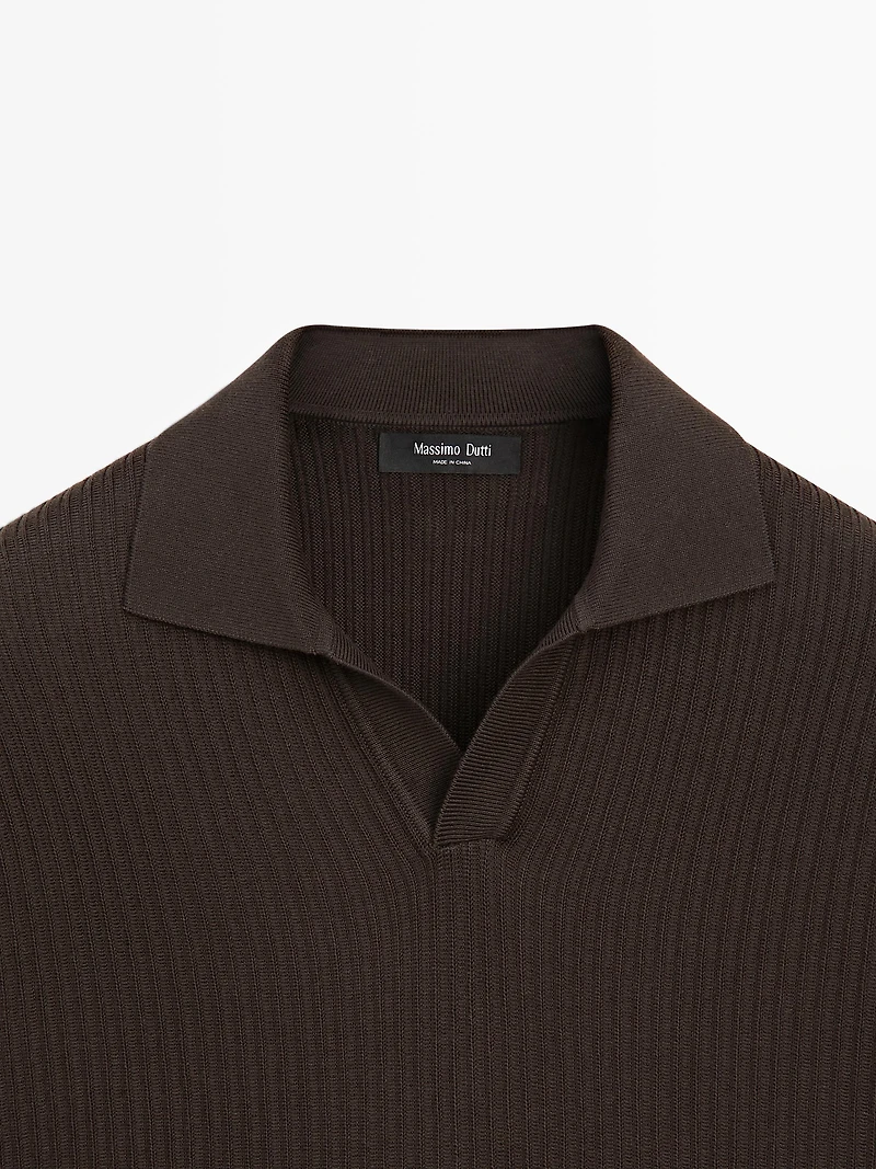 Polo en maille regular fit coton