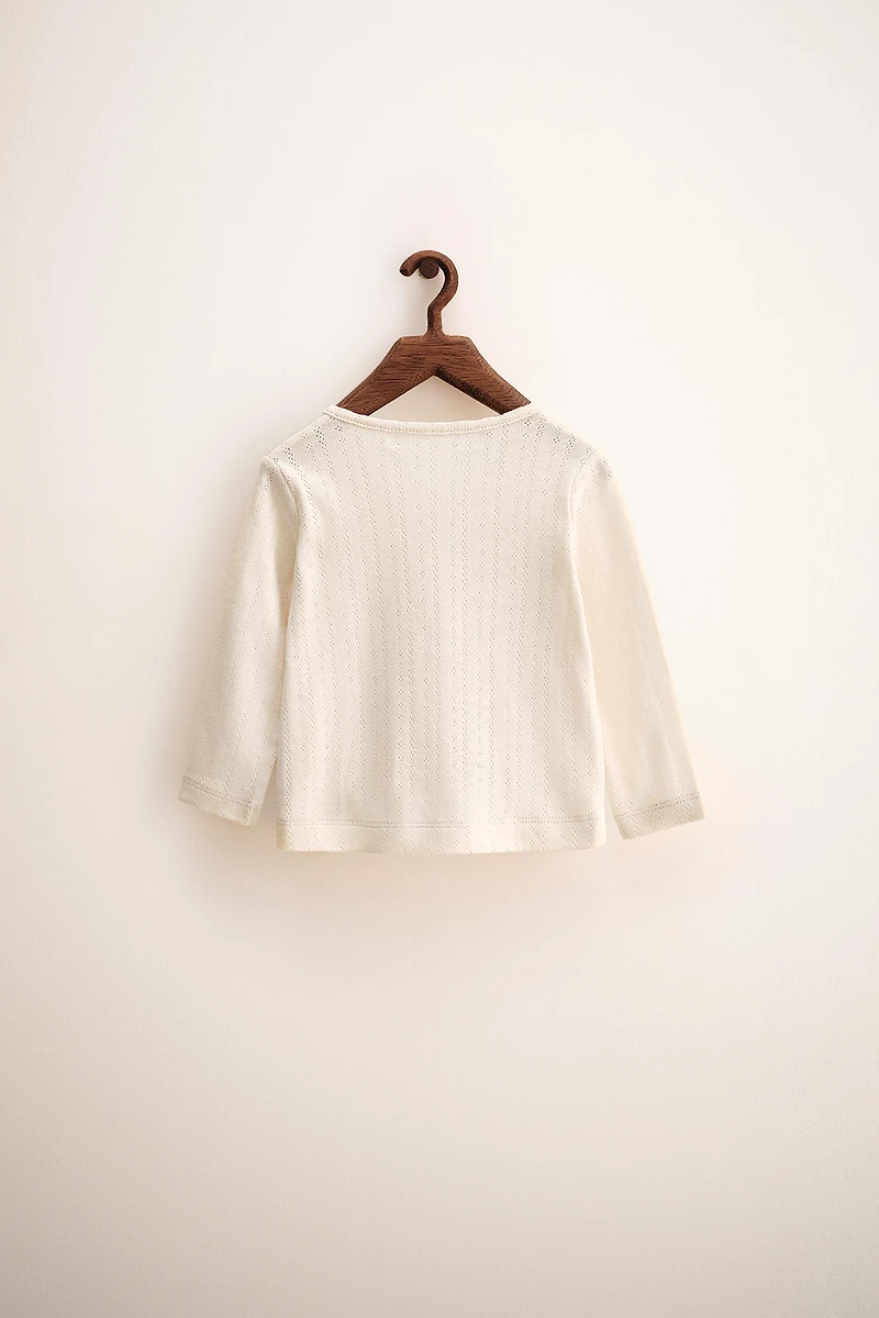 ZARA TIMELESS - POINTELLE KIMONO T-SHIRT