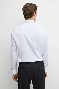 Slim fit 100% cotton double stripe shirt