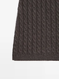 Long knit skirt