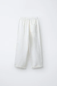 100% LINEN STRAIGHT PANTS