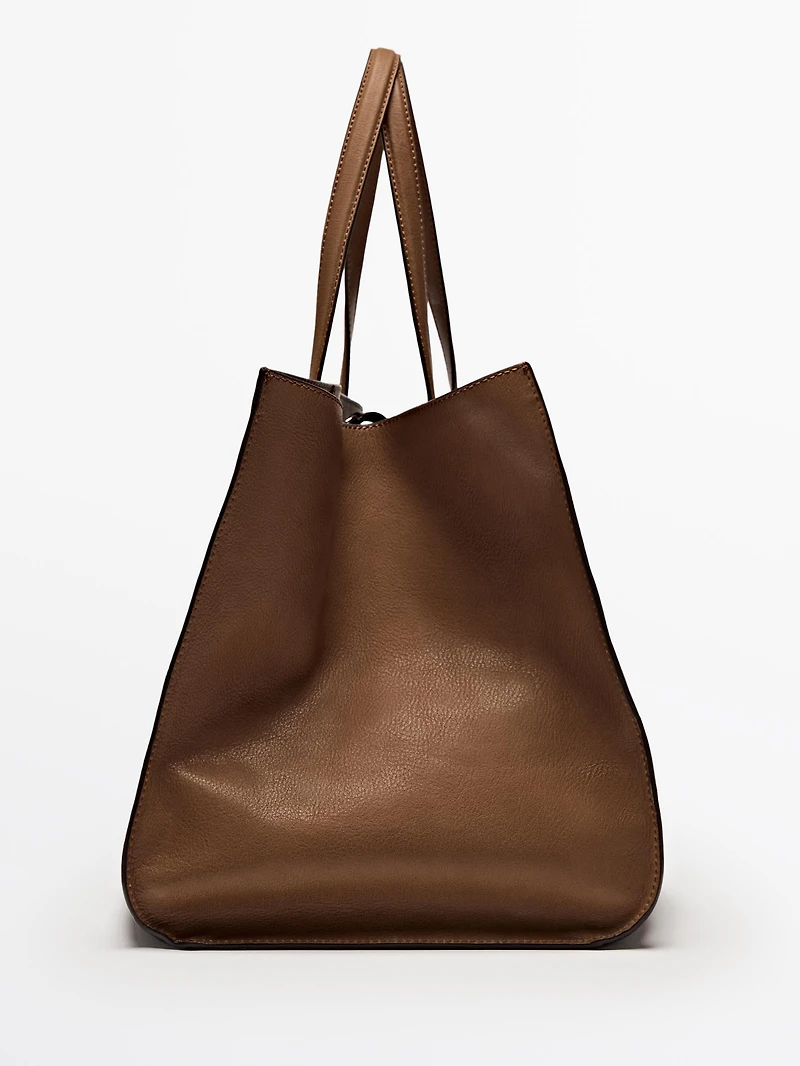 Grand tote bag MD ICON en cuir nappa