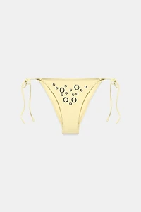 SIDE-TIE BIKINI BOTTOMS WITH RING DETAIL