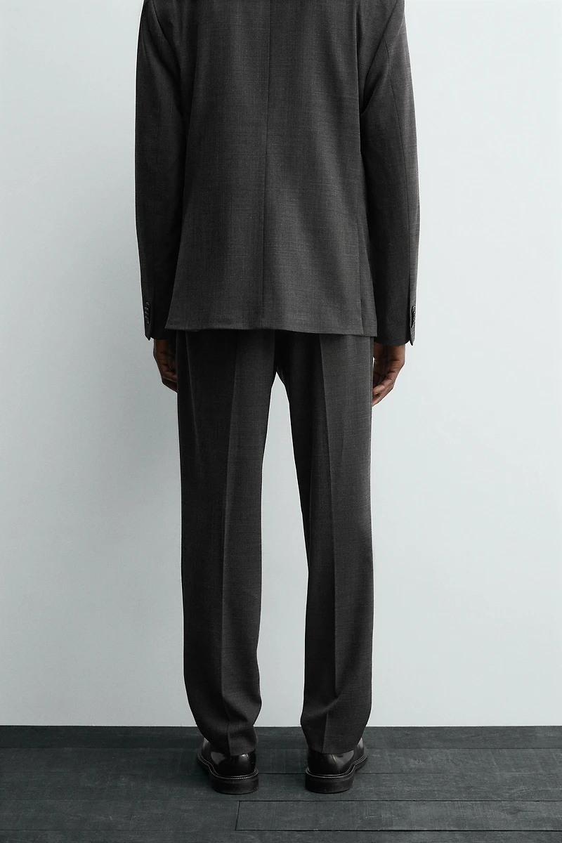 WOOL SUIT PANTS