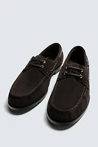 CHAMPION ® X ZARA LEATHER BOAT SHOES