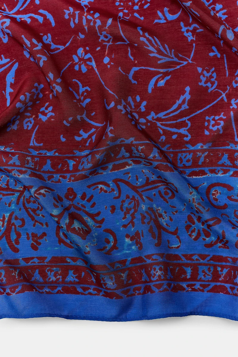 FOULARD IMPRIMÉ VISCOSE SOIE FANTAISIE
