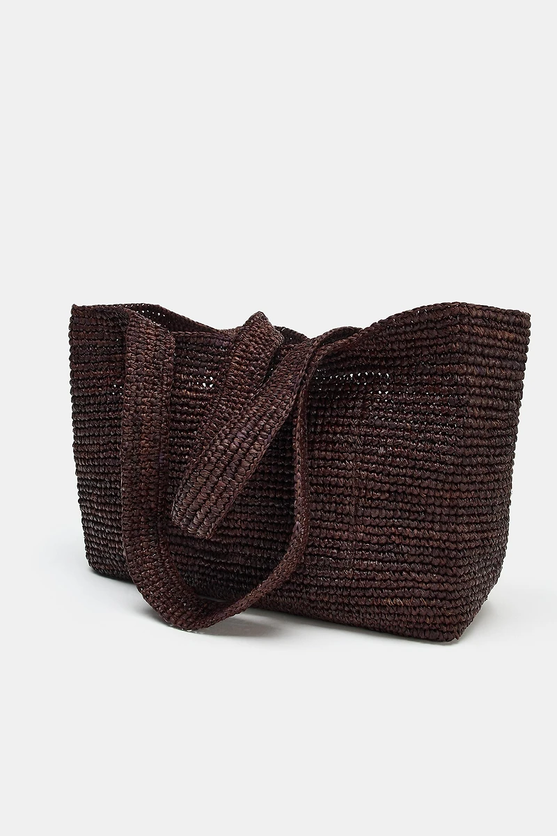 RAFFIA TOTE BAG