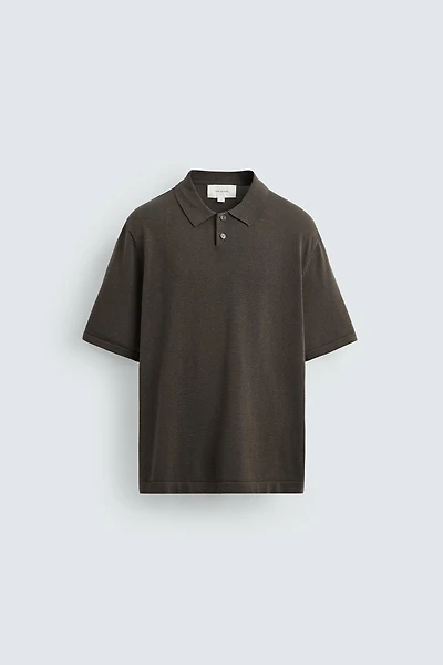 POLO EN MAILLE MÉLANGE DE COTON