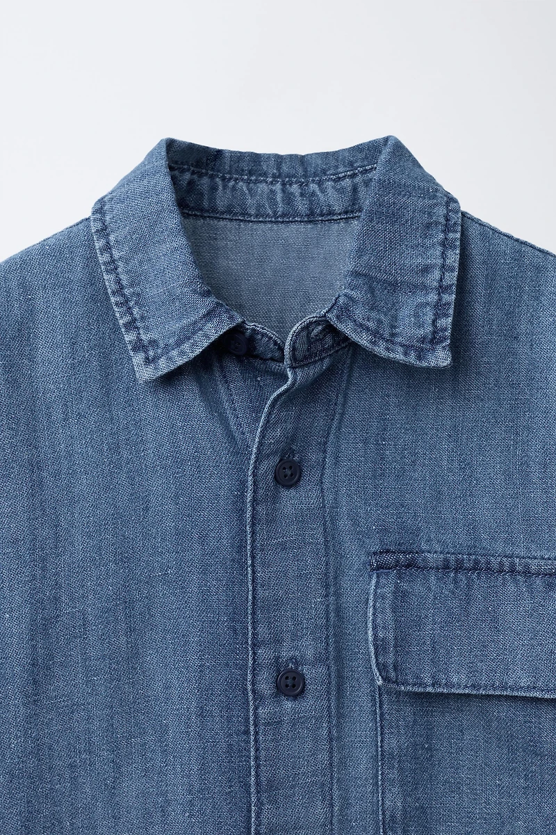 CHEMISE EN DENIM FLUIDE
