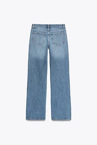 TRF MID-RISE WIDE LEG JEANS