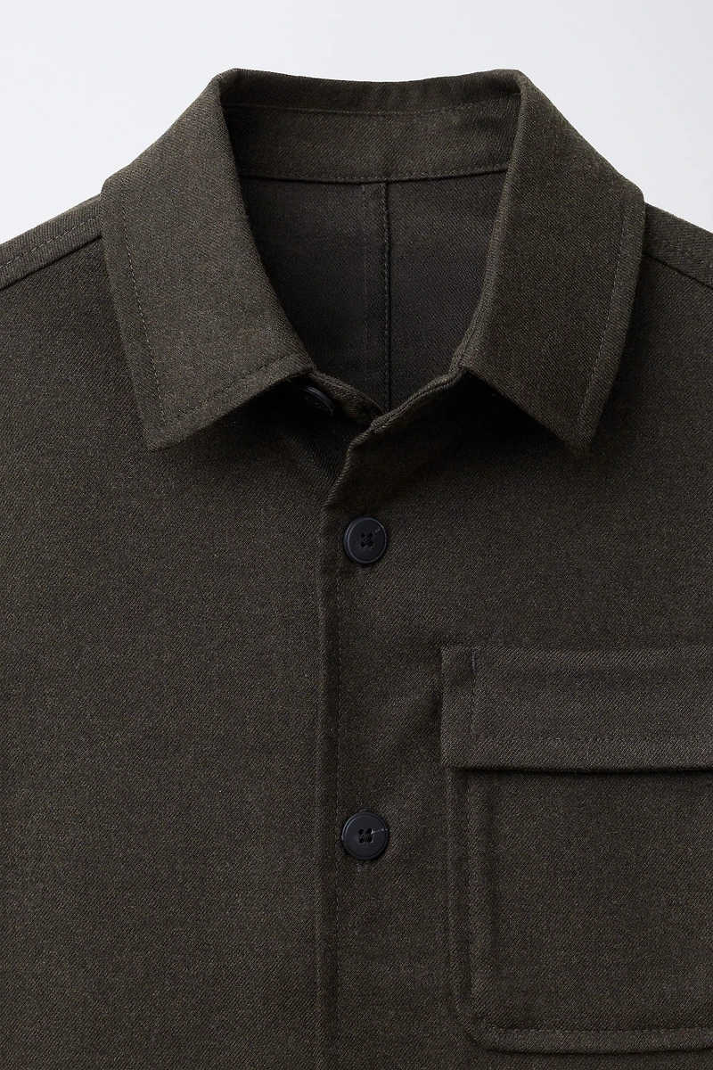 FLANNEL POCKET OVERSHIRT