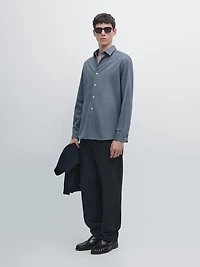 Chemise oxford chinée