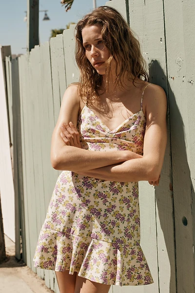 ROBE À BRETELLES FLEURS