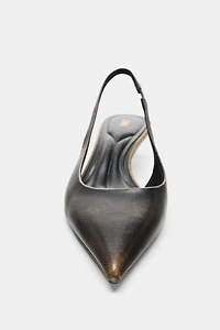 LEATHER SLINGBACKS