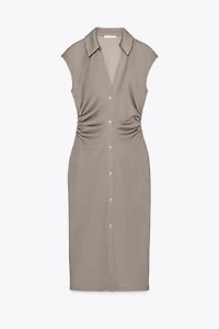 PIQUÉ SHIRT DRESS