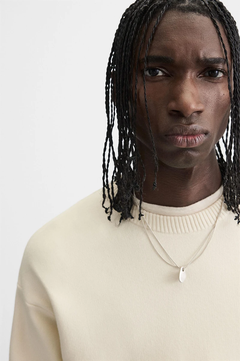 SOFT TEXTURED KNIT SWEATER