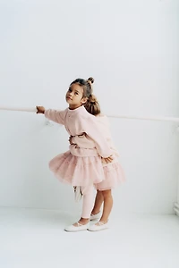 JUPE EN TULLE À VOLANT