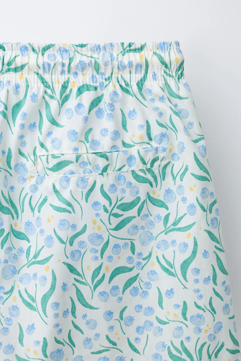 2-6 YEARS/ LEAF PRINT SWIM SHORTS