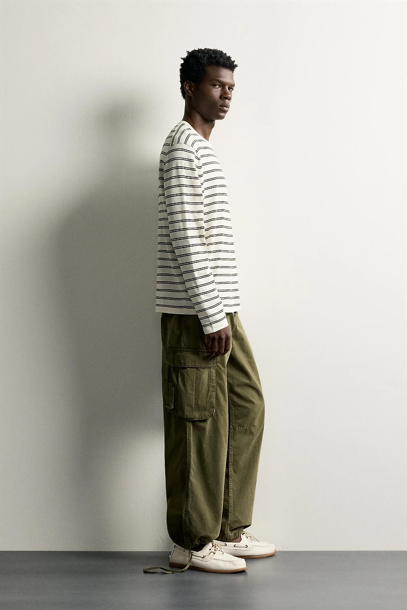 LIGHTWEIGHT STRIPED JACQUARD JUMPER