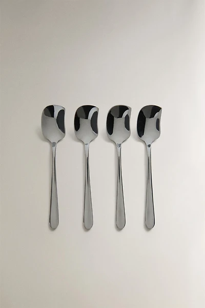 PACK OF STEEL DESSERT SPOONS