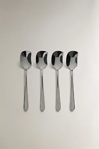 PACK OF STEEL DESSERT SPOONS
