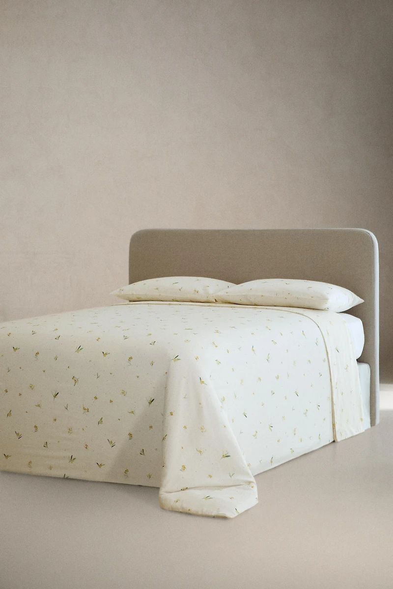 LINEN AND COTTON MIMOSA DUVET COVER