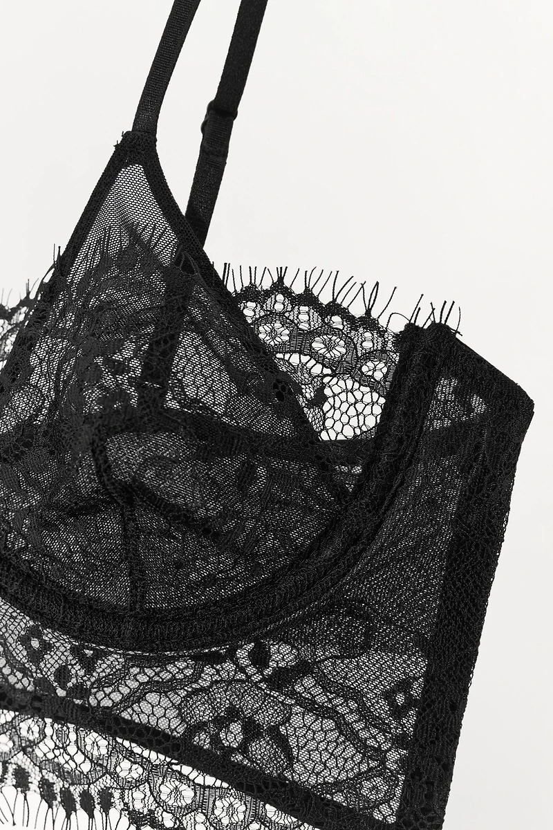 SOUTIEN-GORGE À ARMATURES EN DENTELLE