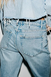 TRF STRAIGHT LEG JEANS WITH A HIGH WAIST
