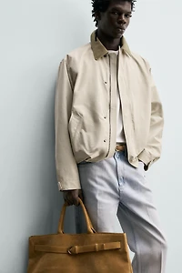 BLOUSON TECHNIQUE COL EN CONTRASTE