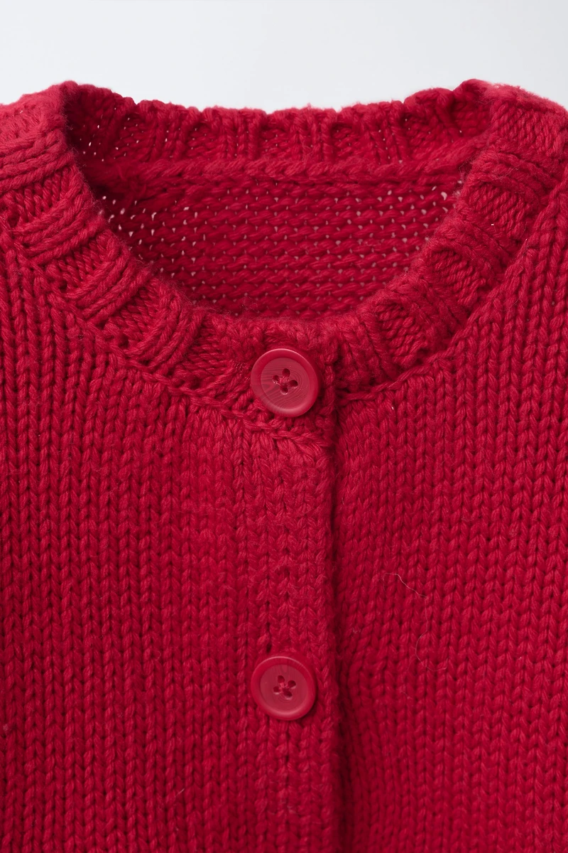 GILET EN MAILLE CHEVAUX BRODÉS