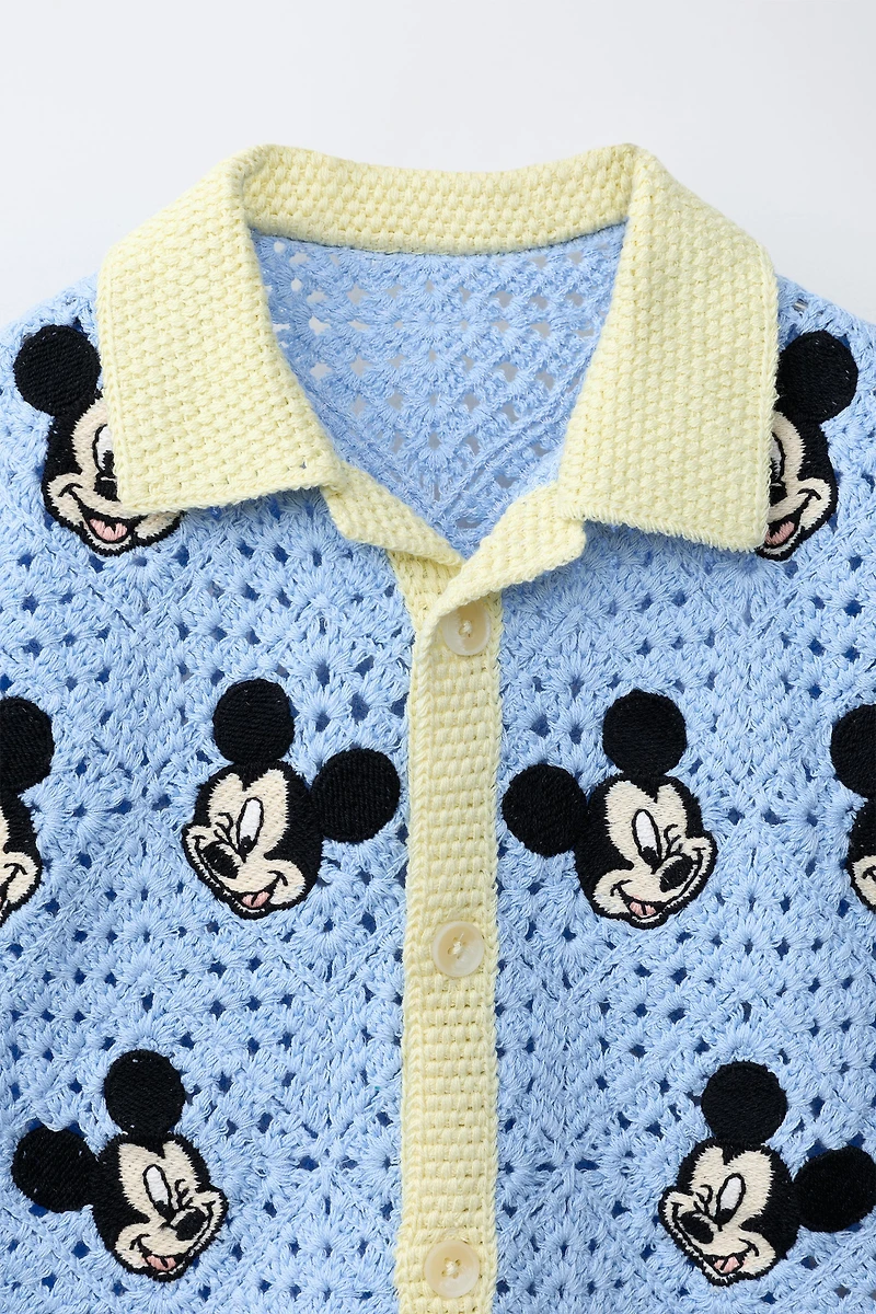 CHEMISE EN MAILLE CROCHET MICKEY MOUSE © DISNEY