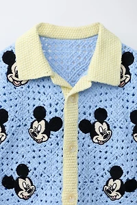 CHEMISE EN MAILLE CROCHET MICKEY MOUSE © DISNEY