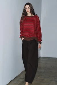 100% WOOL STRIPED JUMPER