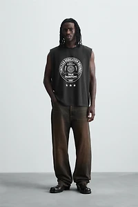 WASHED PRINT TANK TOP