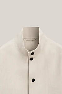 High neck linen jacket - LIMITED EDITION