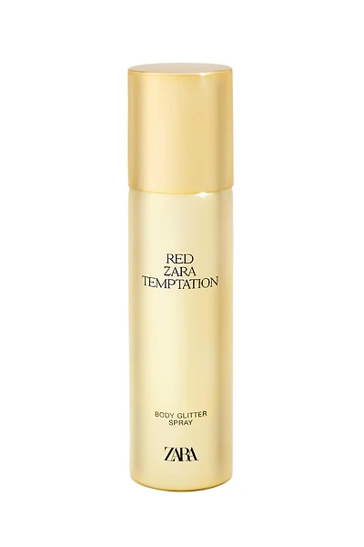 RED ZARA TEMPTATION BODY GLITTER SPRAY 100ML (3.4 FL.OZ).
