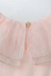 DOUBLE TULLE COLLAR BODYSUIT