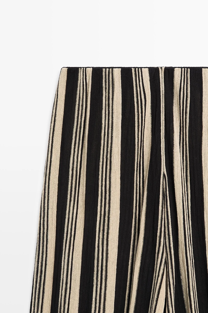 Striped sarouel co-ord pants