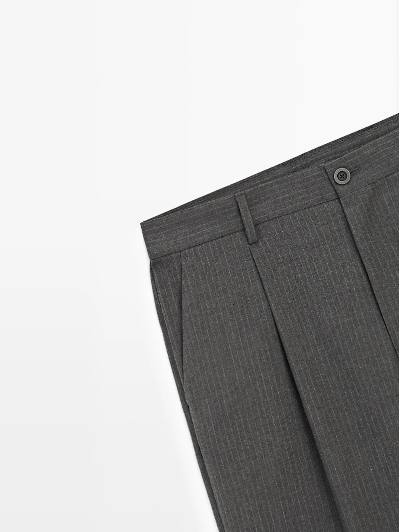 Pantalon relaxed fit à rayures tennis