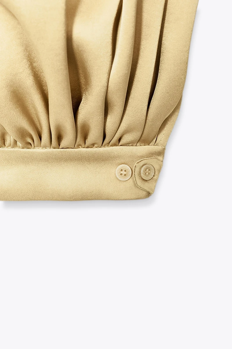 ZW COLLECTION SATIN BALLOON PANTS