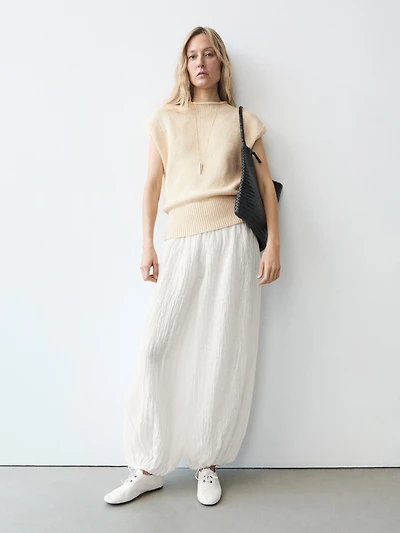 Linen sarouel trousers