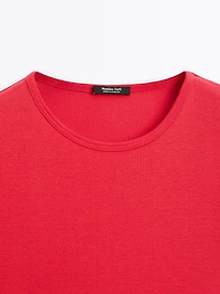 T-shirt à manches courtes 100 % coton mercerisé