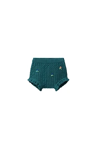 EMBROIDERED FLORAL KNIT PANTIES