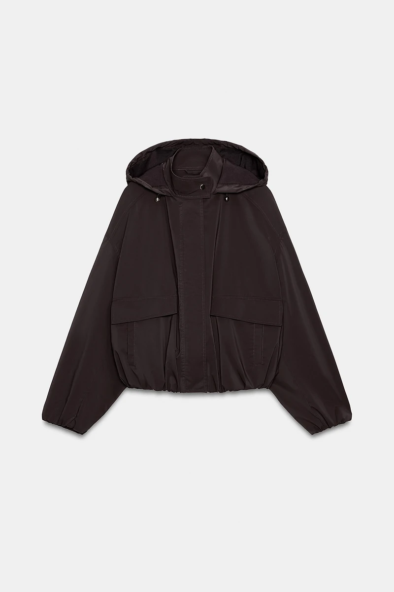 RUBBERIZED HOODIE JACKET