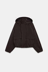 RUBBERIZED HOODIE JACKET