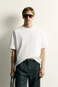 RELAXED FIT FLORAL LETTERING T-SHIRT