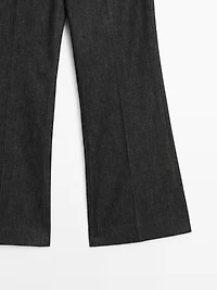 Mid-rise bell bottom jeans