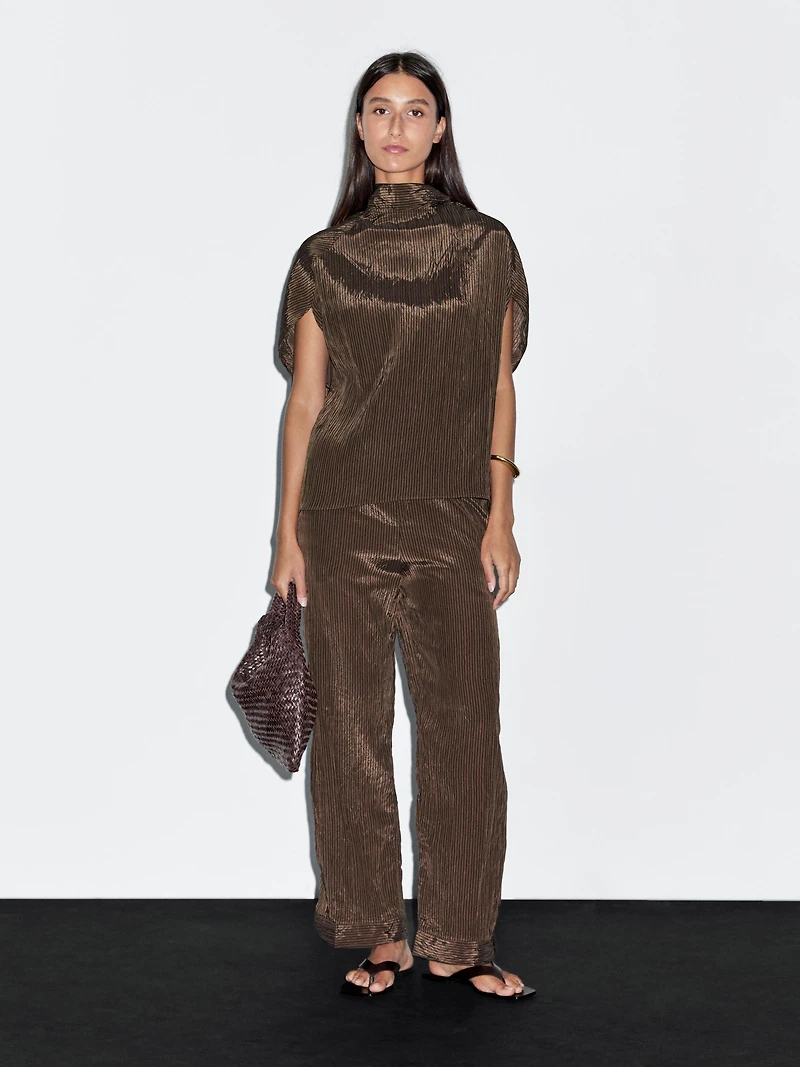 Pinstripe trousers