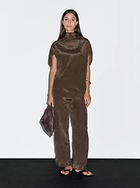 Pinstripe trousers