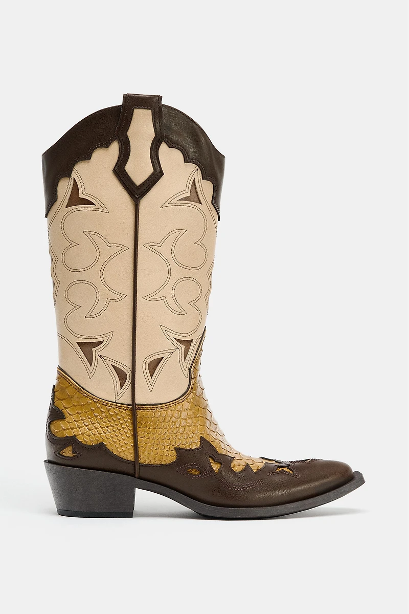COMBINED COWBOY BOOTS